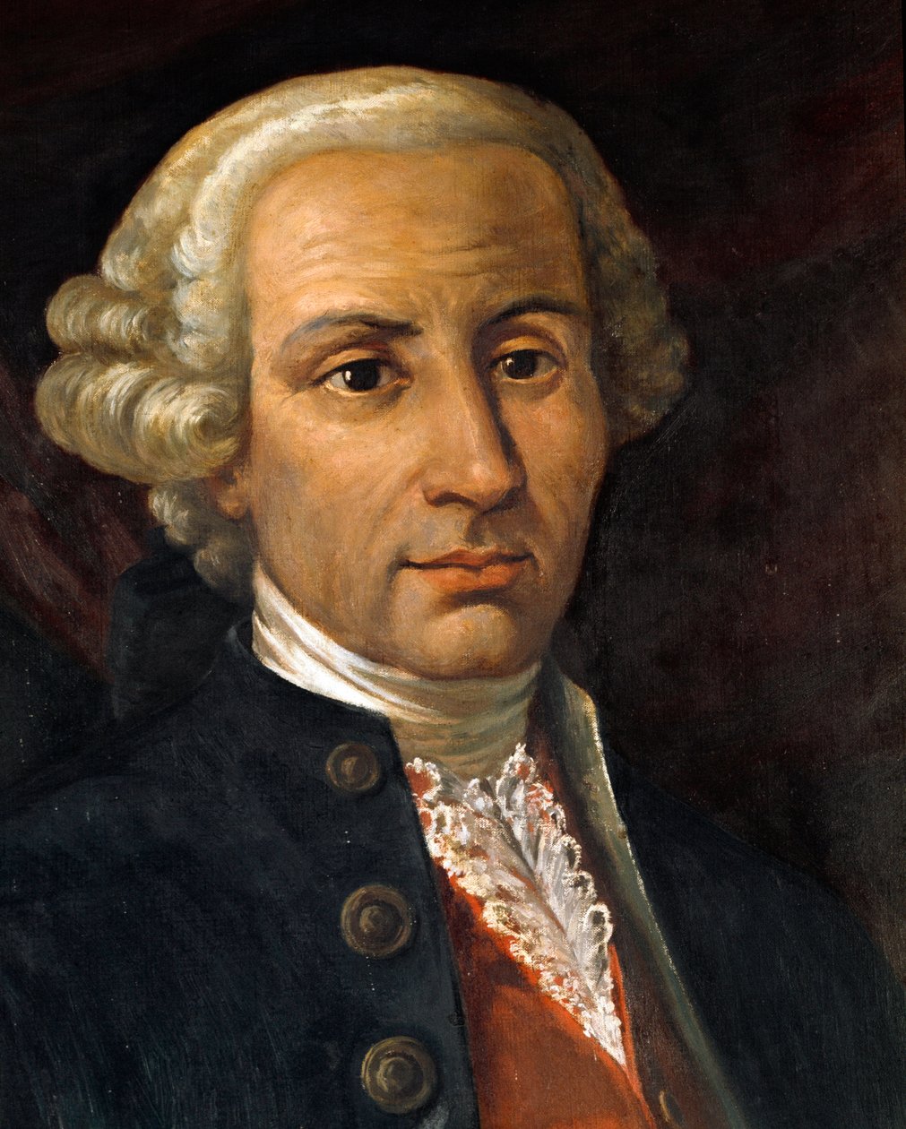 Portræt af Francesco Durante (1684-1755), napolitansk komponist Anonym maleri. Bologna fra det 18. århundrede, Musikbibliotekets Civic Museum af Unknown artist