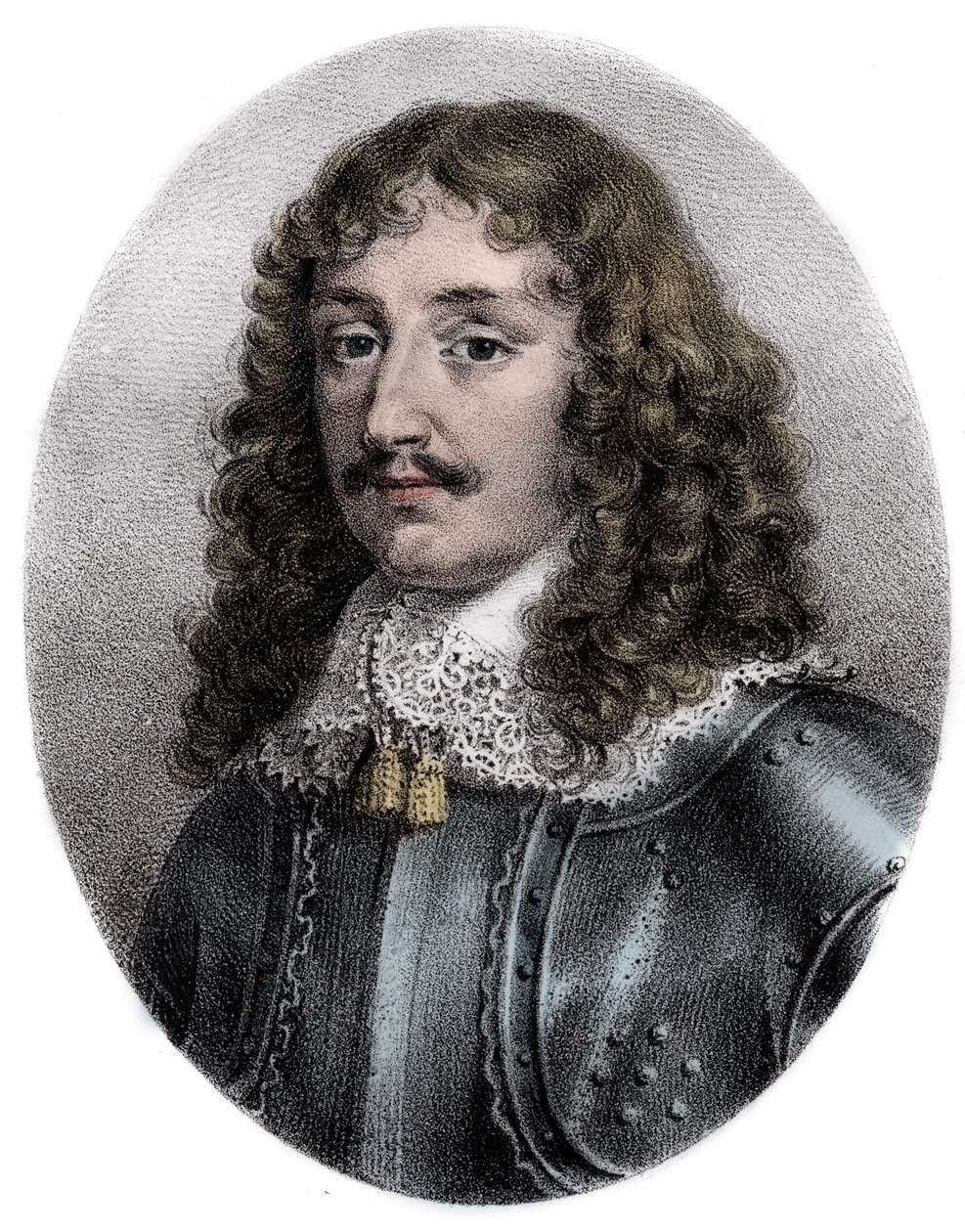 Portræt af Francois VI, hertug af La Rochefoucauld, Prince de Marcillac (1613-1680), fransk forfatter - Portrait du duc Francois de la Rochefoucauld (1613-1680), fransk forfatter - af Unknown artist