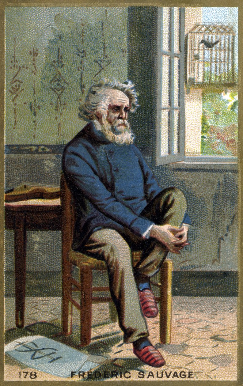 Portræt af Frédéric Sauvage (1786 - 1857), fransk opfinder. af Unknown artist