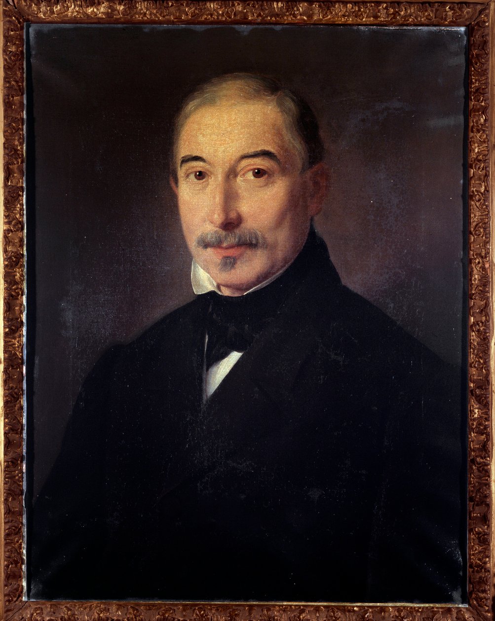 Portræt af Gaetan Brizzi, italiensk hornspiller (maleri af Unknown artist