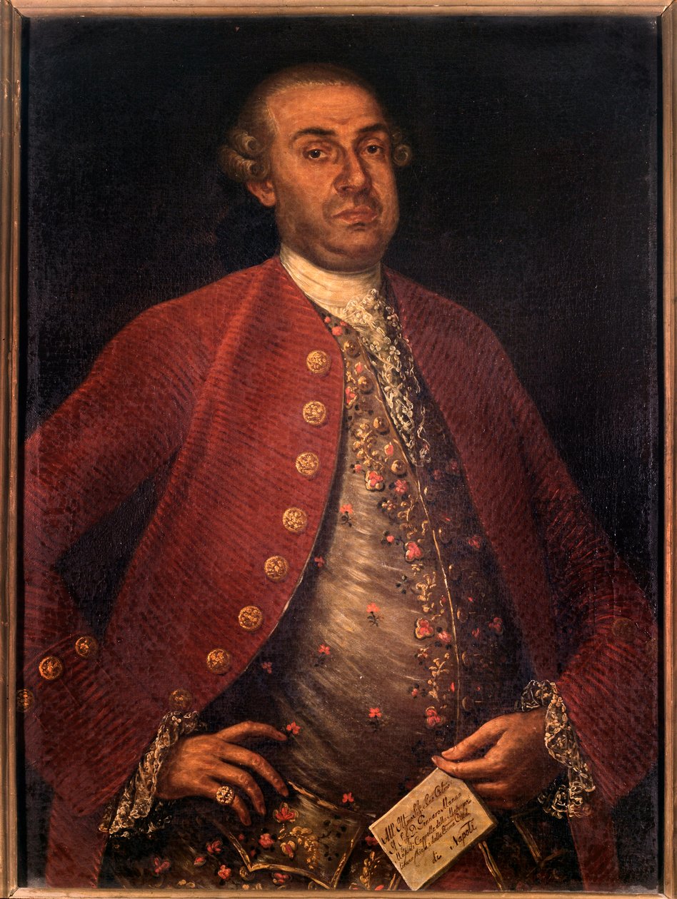 Portræt af Gennaro Manna, italiensk komponist (maleri af Unknown artist