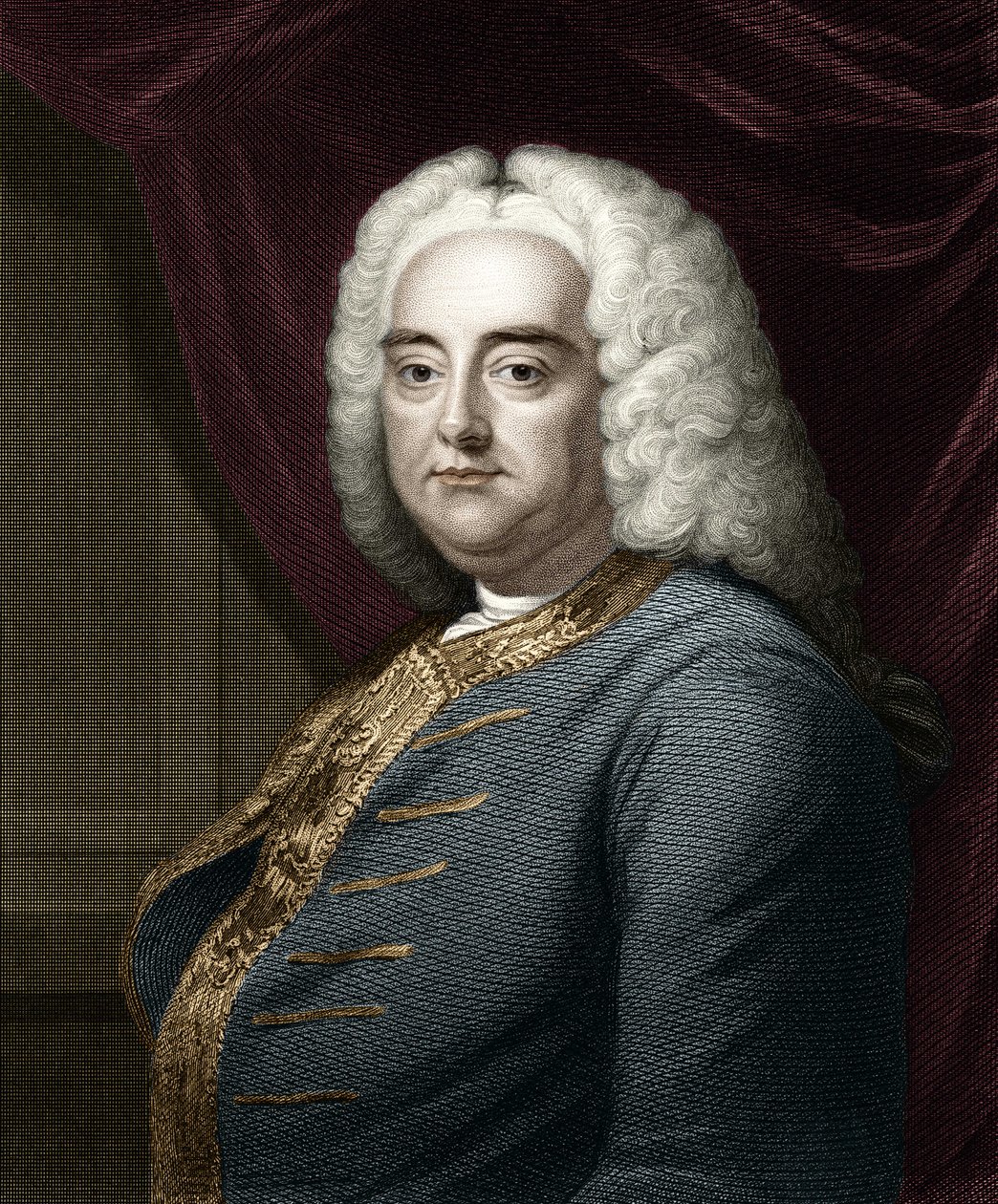 Portræt af George Frederick Handel (Georg Friedrich Handel af Unknown artist