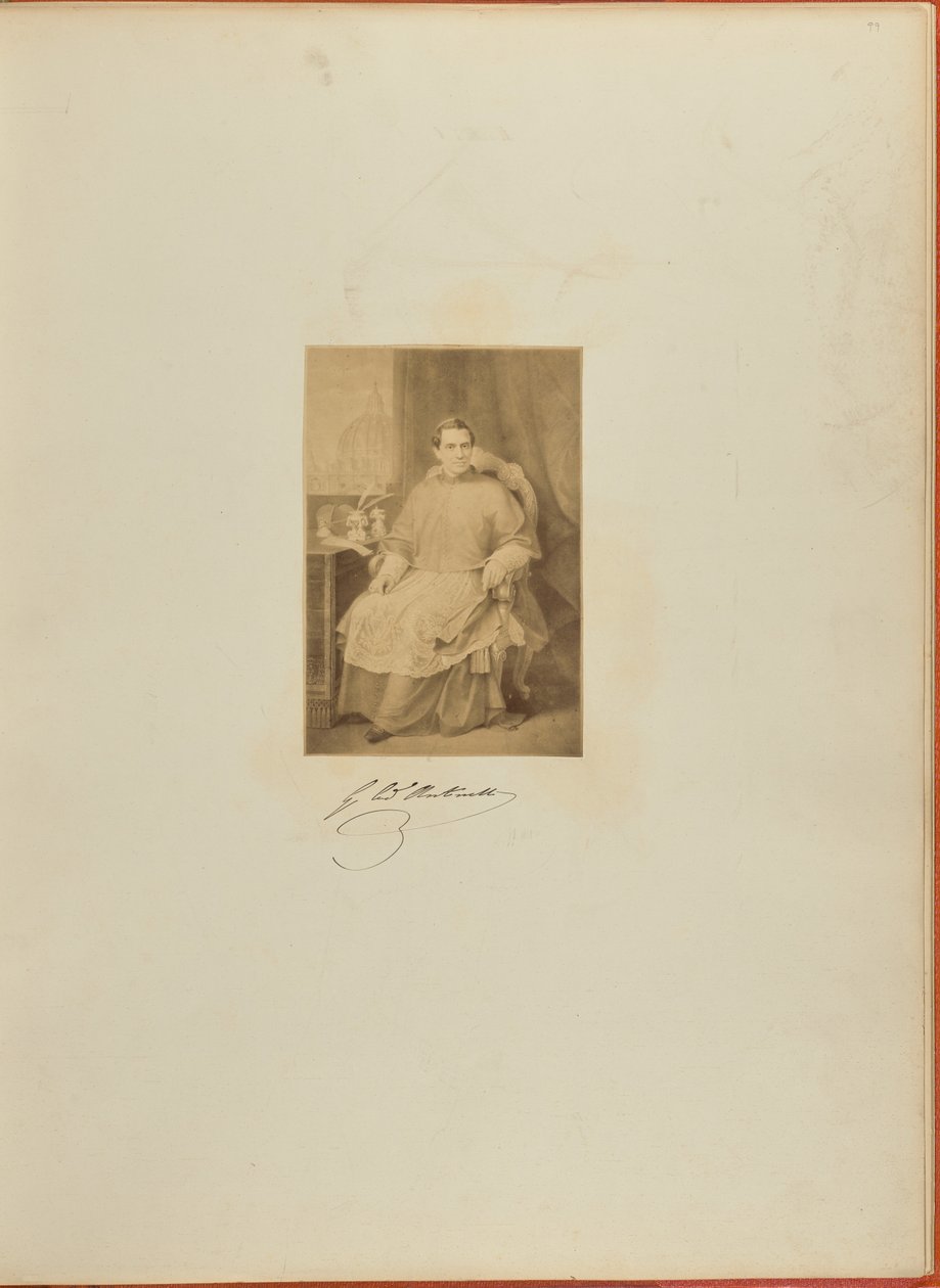 [Portræt af Giacomo Antonelli]. af Unknown artist