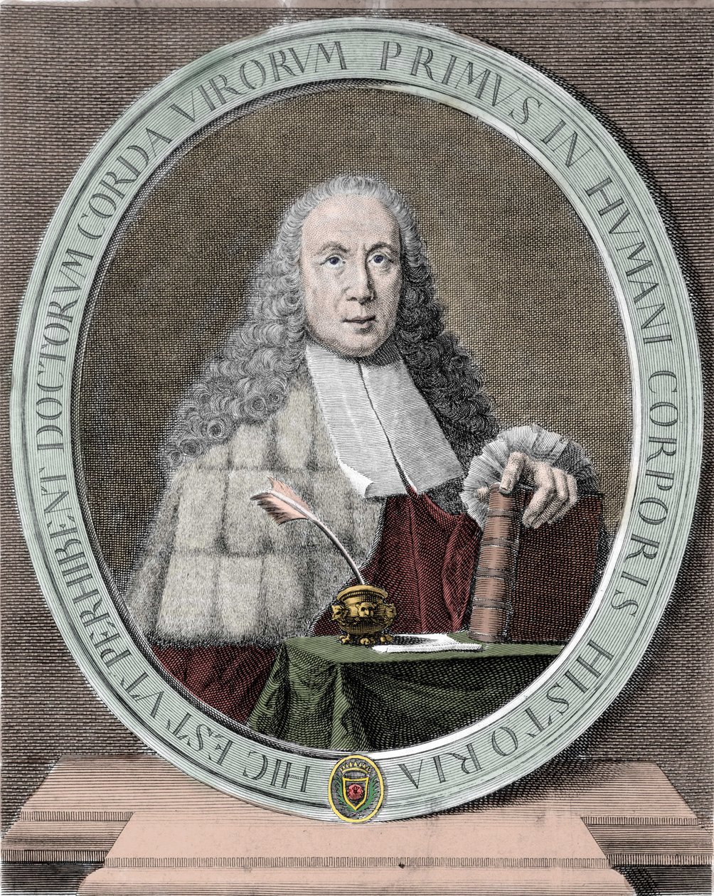Portræt af Giovanni Battista Morgagni (1682-1771) italiensk læge og anatom. Milanese. af Unknown artist
