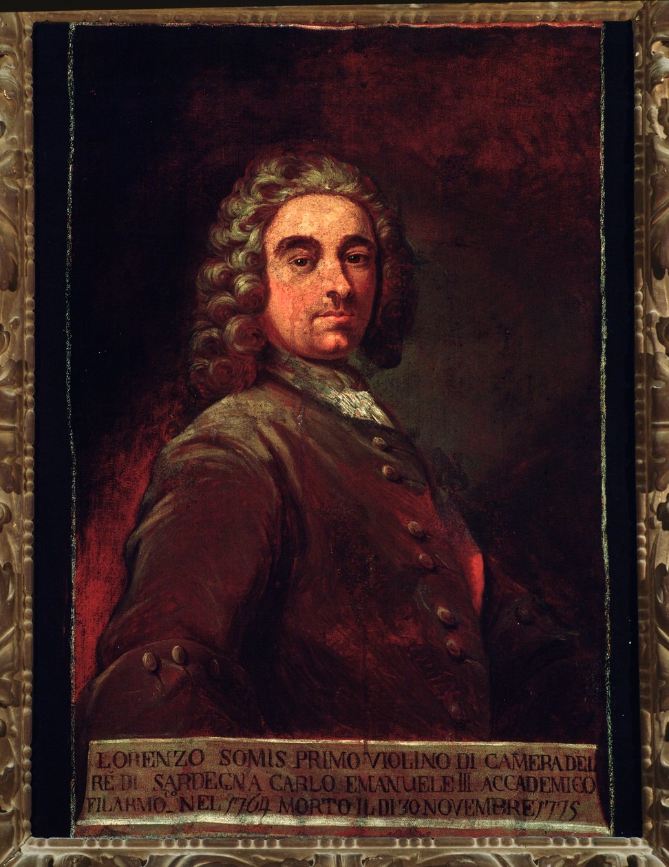 Portræt af Giovanni Lorenzo Somis (maleri af Unknown artist