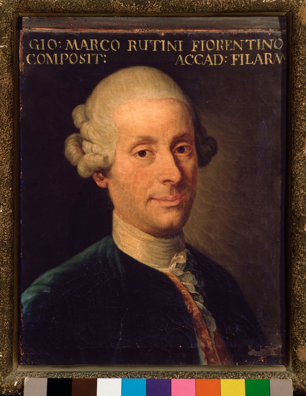 Portræt af Giovanni Marco Rutini (maleri af Unknown artist