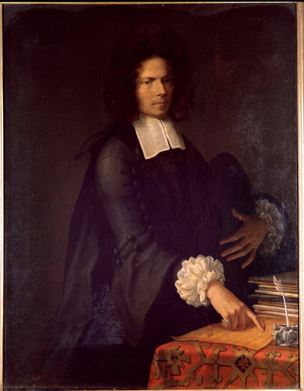 Portræt af Giovanni Paolo Colonna, italiensk komponist og organist (maleri af Unknown artist