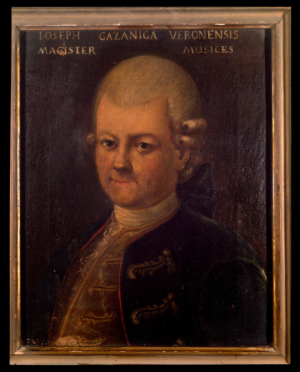 Portræt af Giuseppe Gazzaniga (1743-1818) italiensk komponist Anonym maleri. 1700-tallet. Bologna, borgerligt musikbibliografisk museum. af Unknown artist
