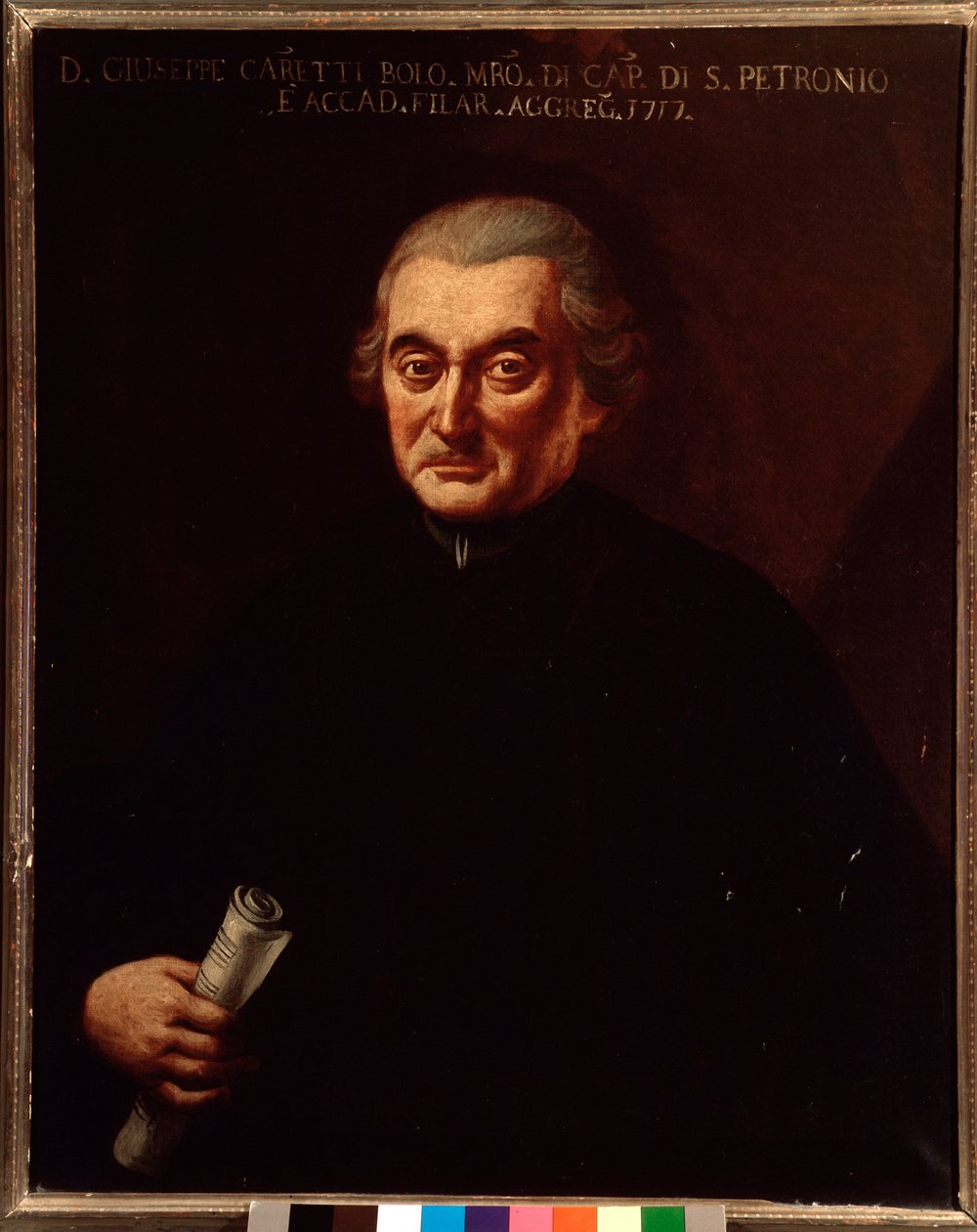 Portræt af Giuseppe Maria Caretti (1690-1774) italiensk komponist Anonym maleri. 1700-tallet. Bologna, Civic Museum Museum af Unknown artist