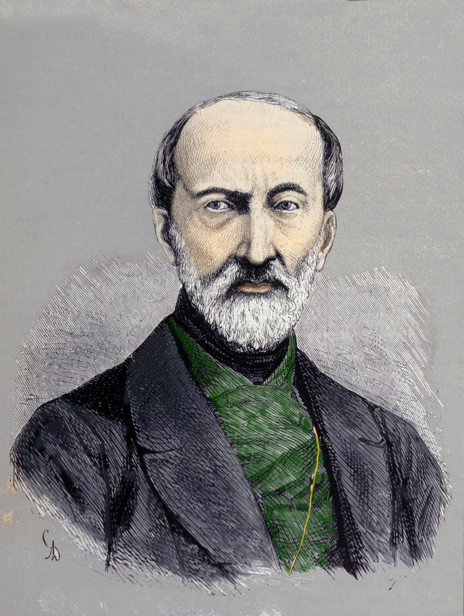 Portræt af Giuseppe Mazzini (1805 eller 1808 - 1872). af Unknown artist