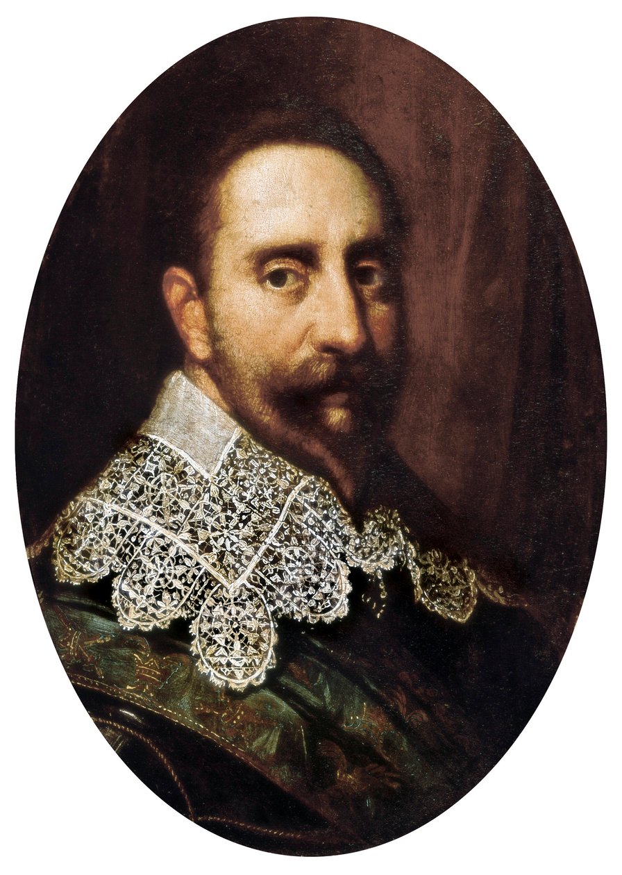 Portræt af Gustave-Adolf II (Gustave Adolphe) (1594-1632), konge af Sverige fra 1611 til 1632. Maleri. Padua, Padovas kommunale museum. af Unknown artist