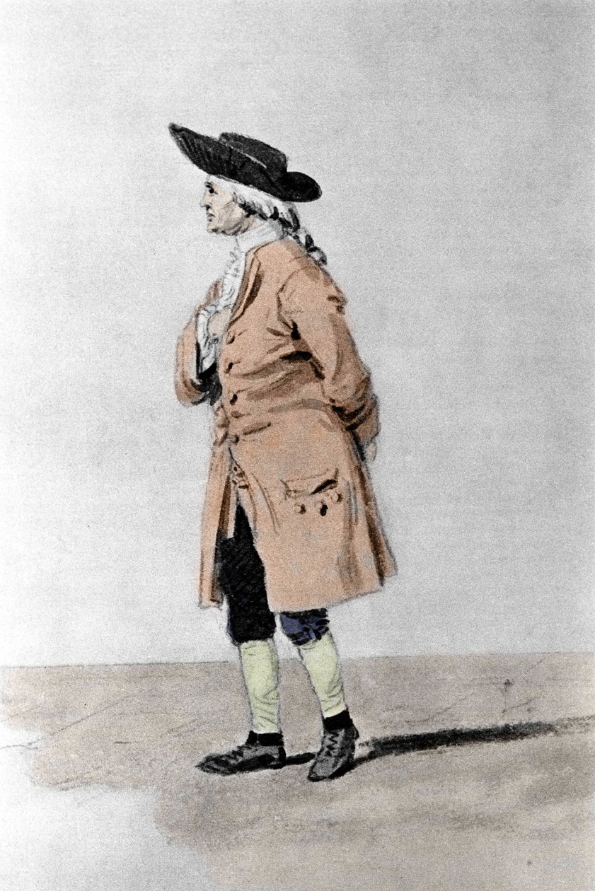 Portræt af Henry Cavendish (1731-1810), engelsk filosof og kemiker. Litografi, omkring 1851. af Unknown artist