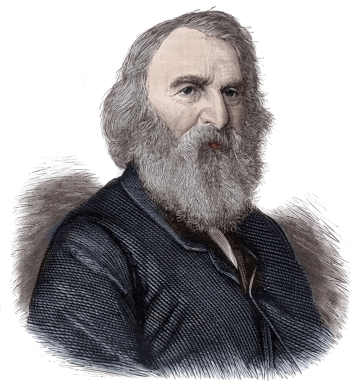 Portrait of Henry Longfellow, American poet and educator af Unknown artist