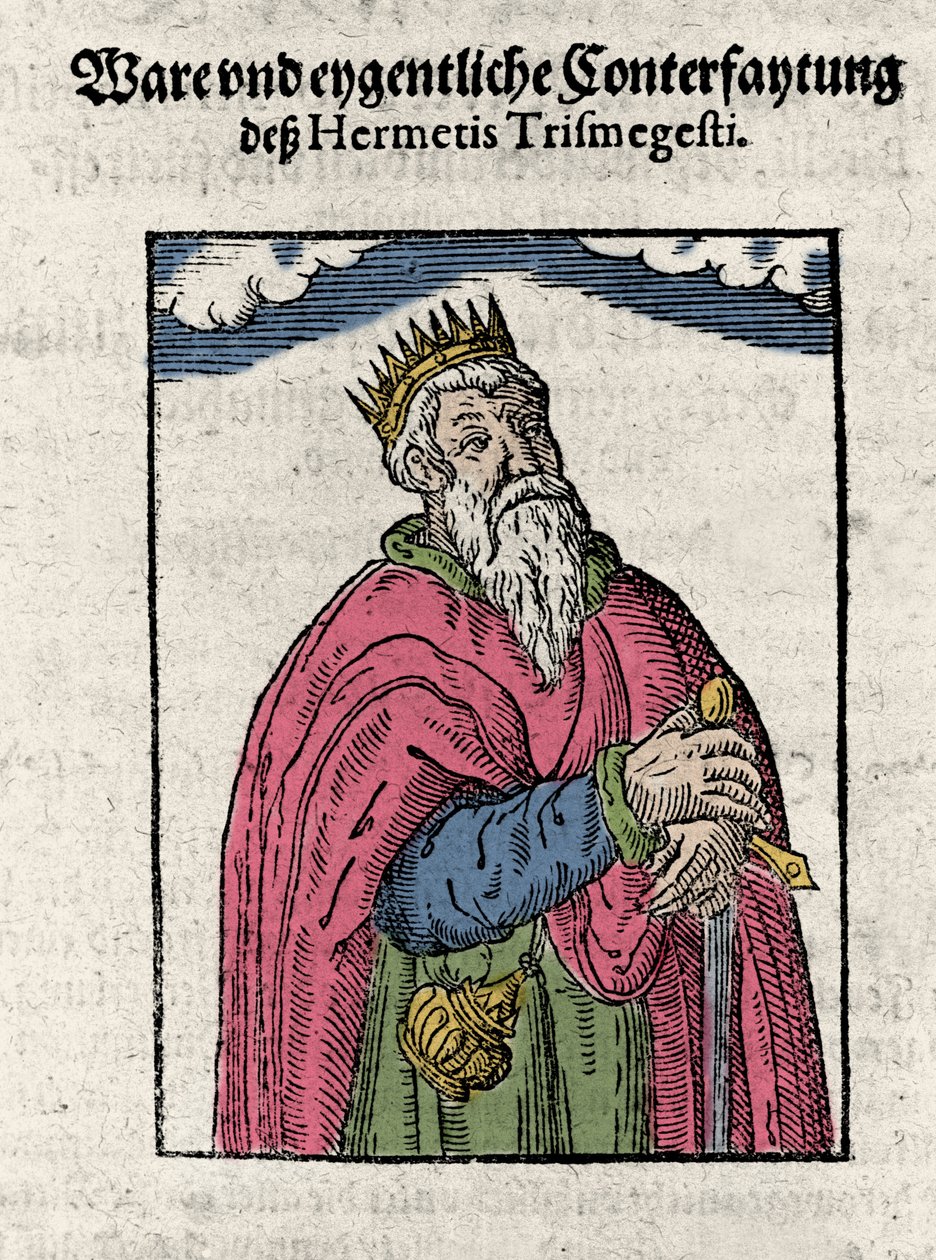 Portræt af Hermes Trimegiste (Trismegistus), astrolog, af Unknown artist
