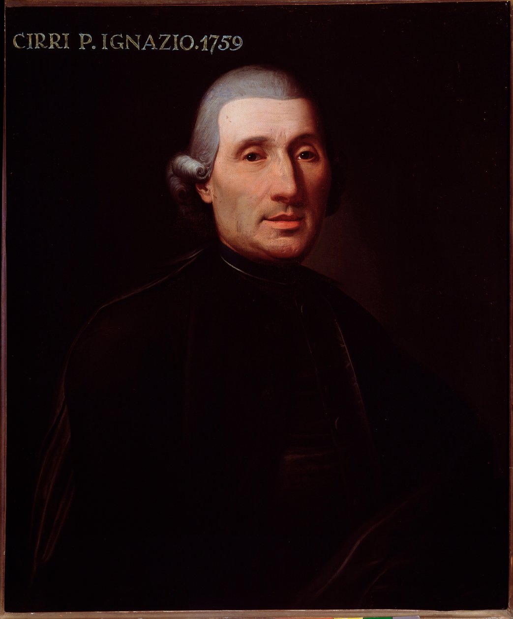 Portræt af Ignazio Cirri (1711-1787) italiensk komponist Anonym maleri. 1700-tallet. Bologna, borgerligt bibliografisk museum af Unknown artist