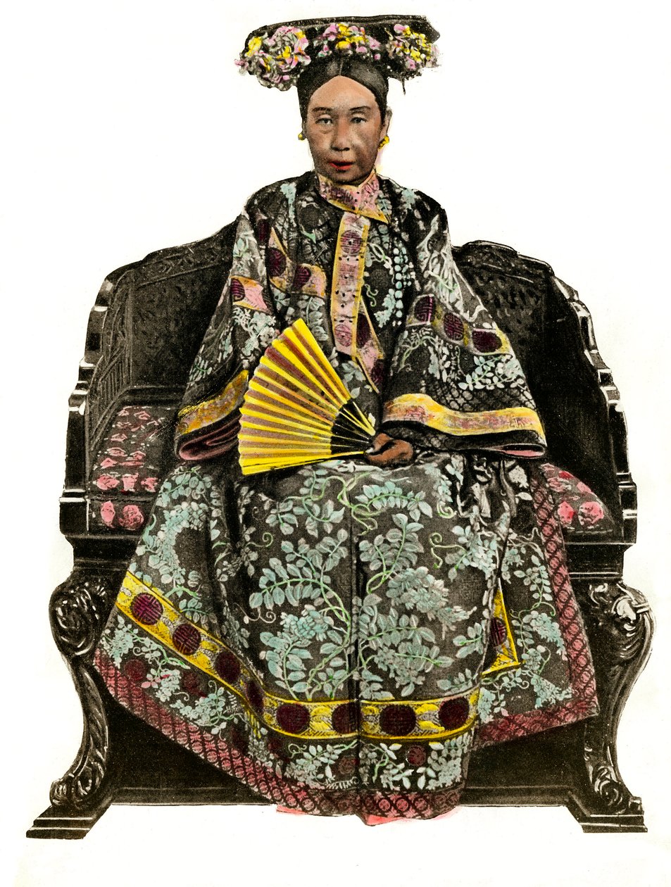 Portræt af Impress of China Tseu Hi (1834 -1908) Cixi (eller Ts