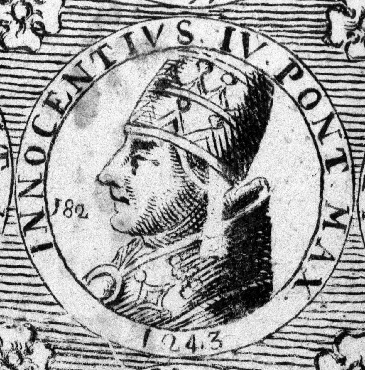 Portræt af Innocentius IV (1195 - 1254). af Unknown artist