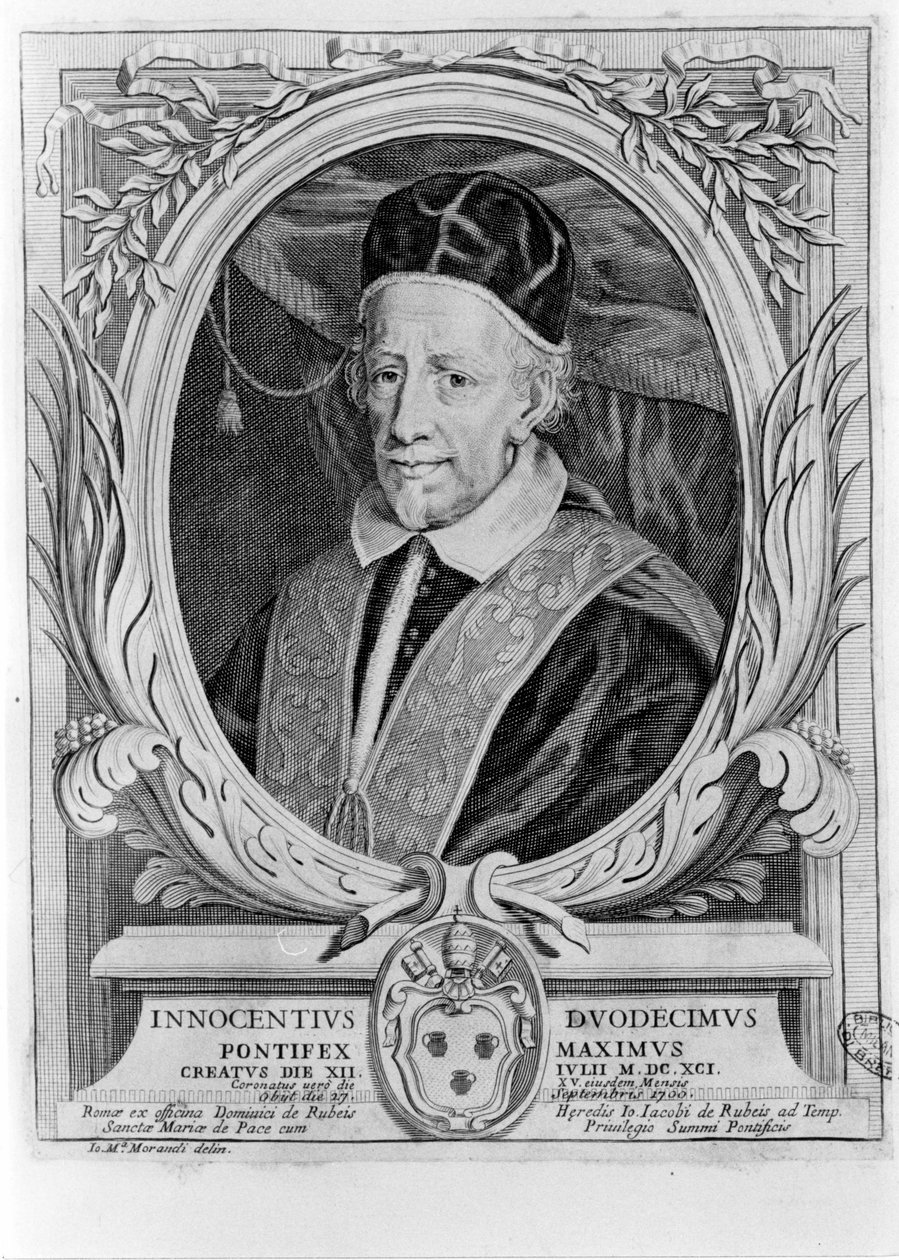 Portræt af Innocentius XII (1615 - 1700). af Unknown artist
