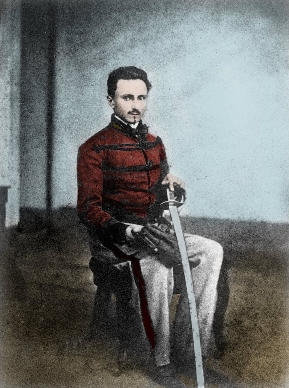 Portræt af Ippolito NIEVO (1831-61) italiensk forfatter og patriot. af Unknown artist
