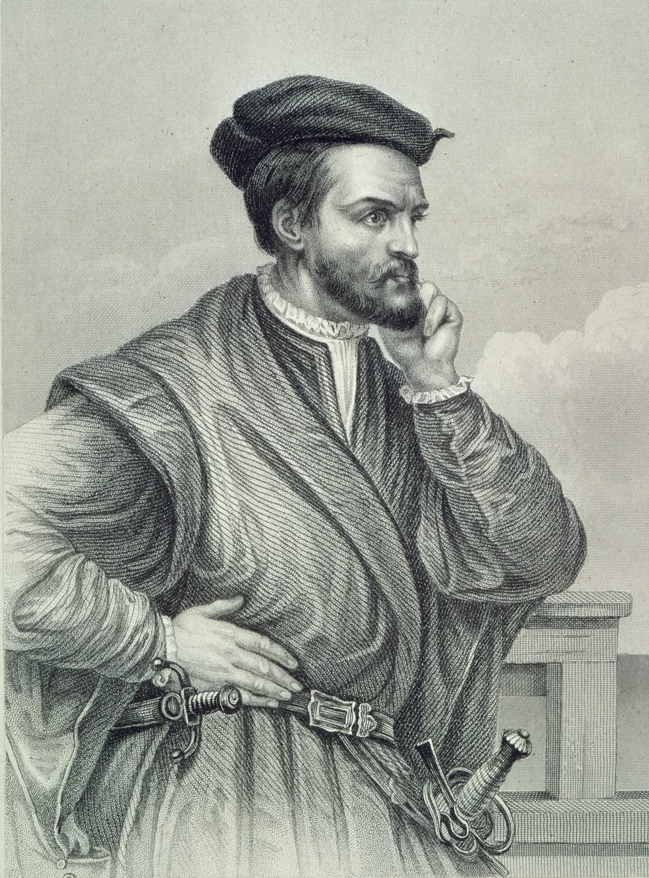 Portræt af Jacques Cartier af Unknown artist