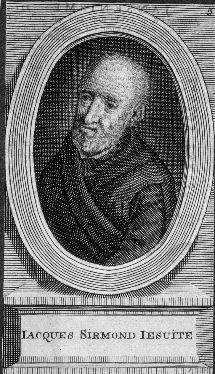 Portræt af Jacques Sirmond, jesuit - n.d. af Unknown artist