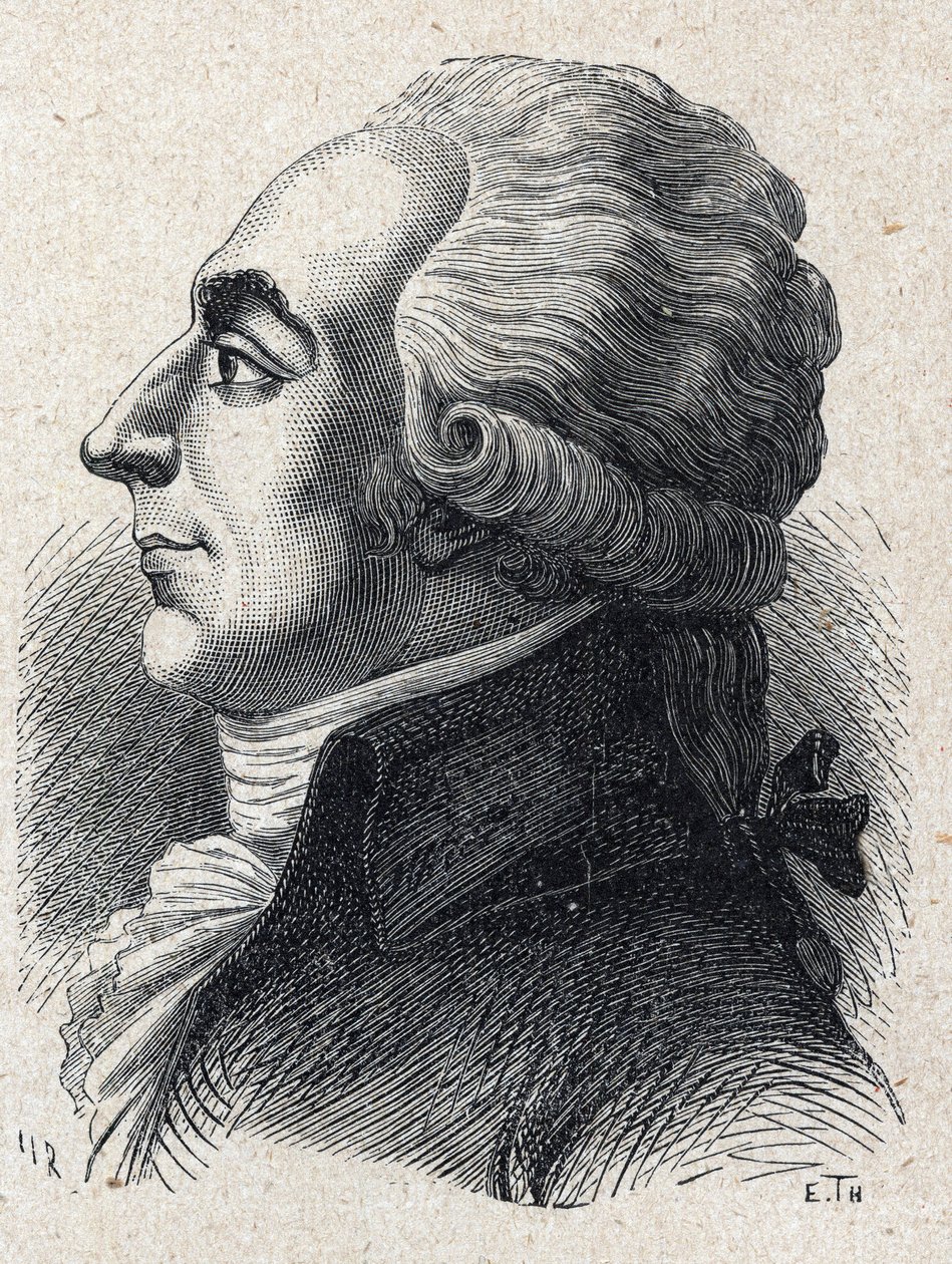 Portræt af Jean-Baptiste (Jean Baptiste) Cloots dit Anacharsis Klootz (eller Clootz af Unknown artist