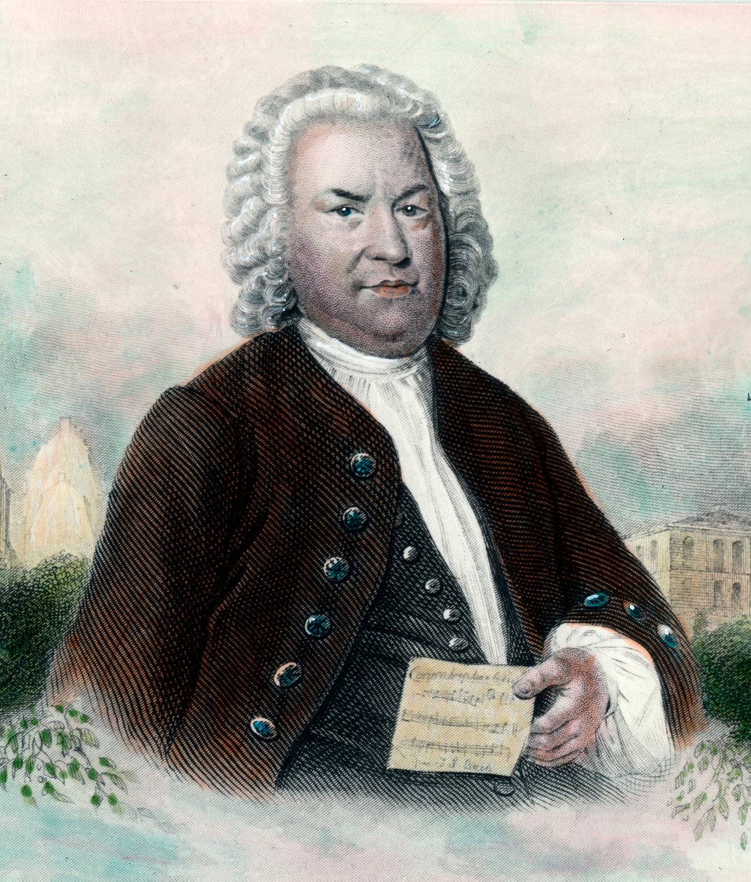 Portræt af Jean Sebastien Bach (Johann Sebastian Bach af Unknown artist
