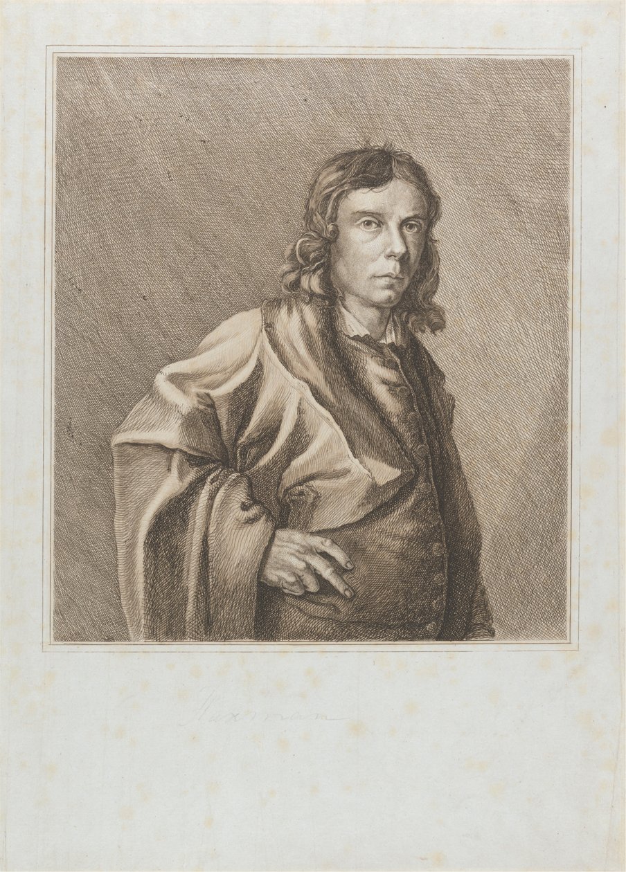 Portræt af John Flaxman af Unknown artist