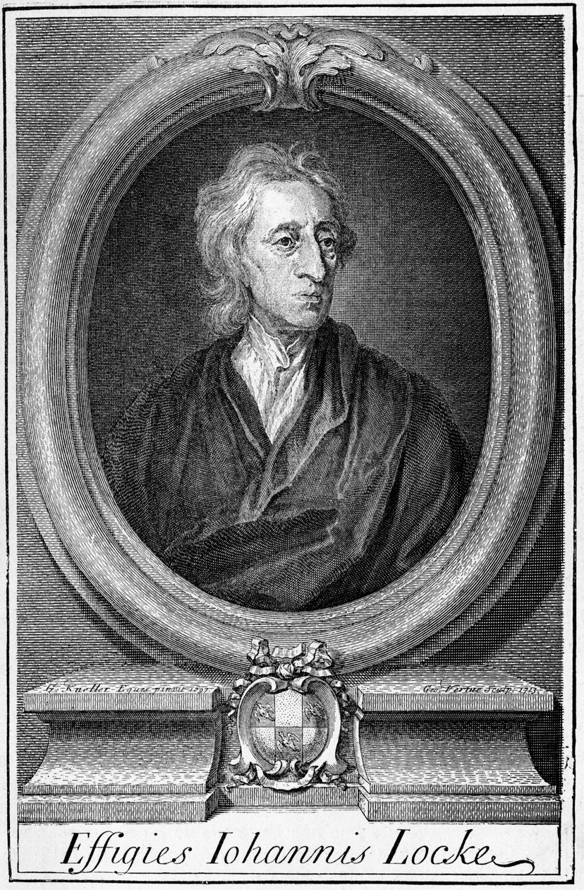Portræt af John Locke (1632 - 1704), engelsk filosof. af Unknown artist