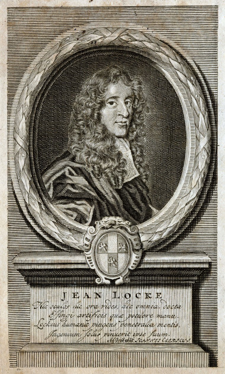Portræt af John Locke (1632 - 1704), engelsk filosof. af Unknown artist