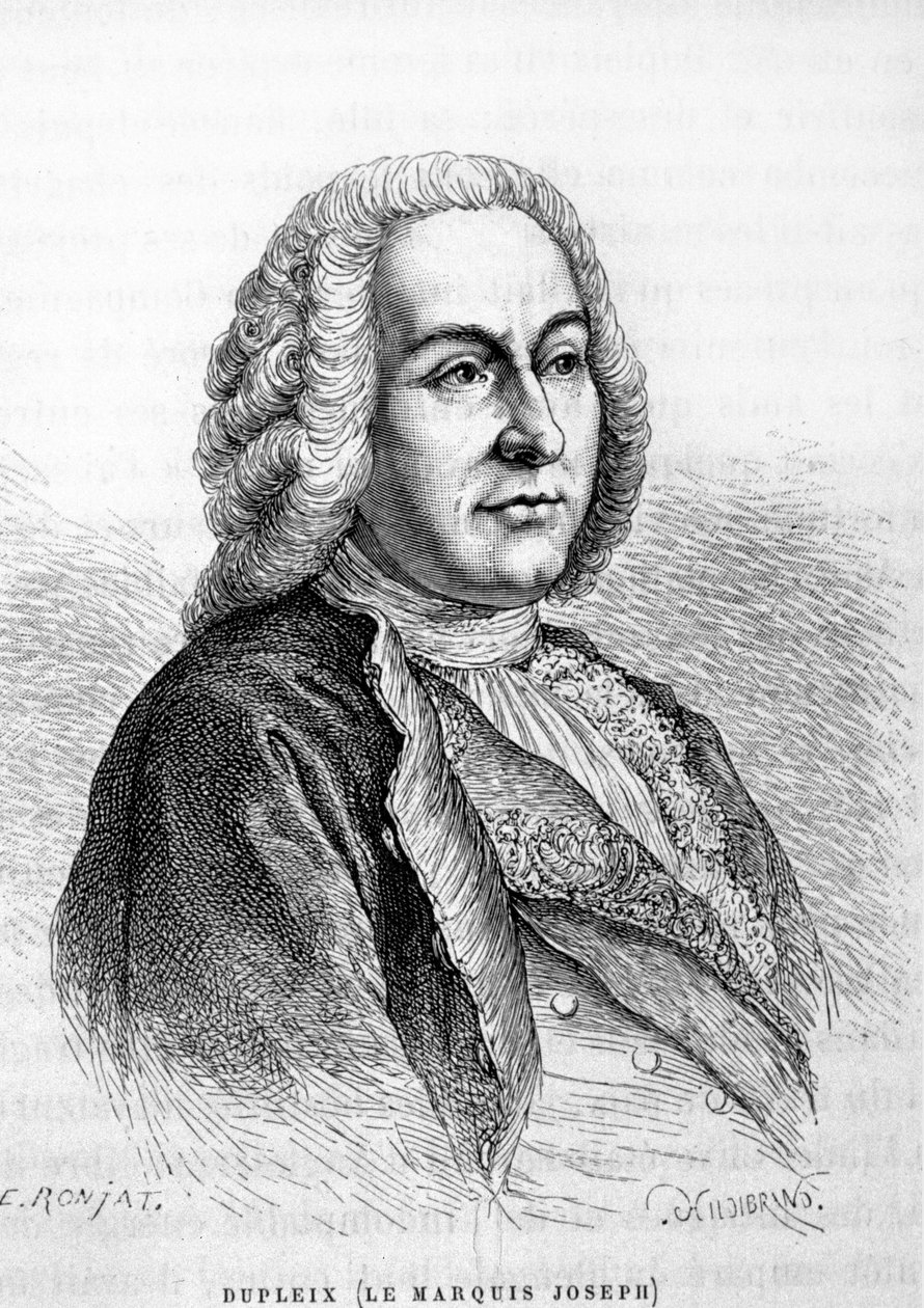 Portræt af Joseph François Dupleix (1697-1763), fransk kolonialadministrator af Unknown artist