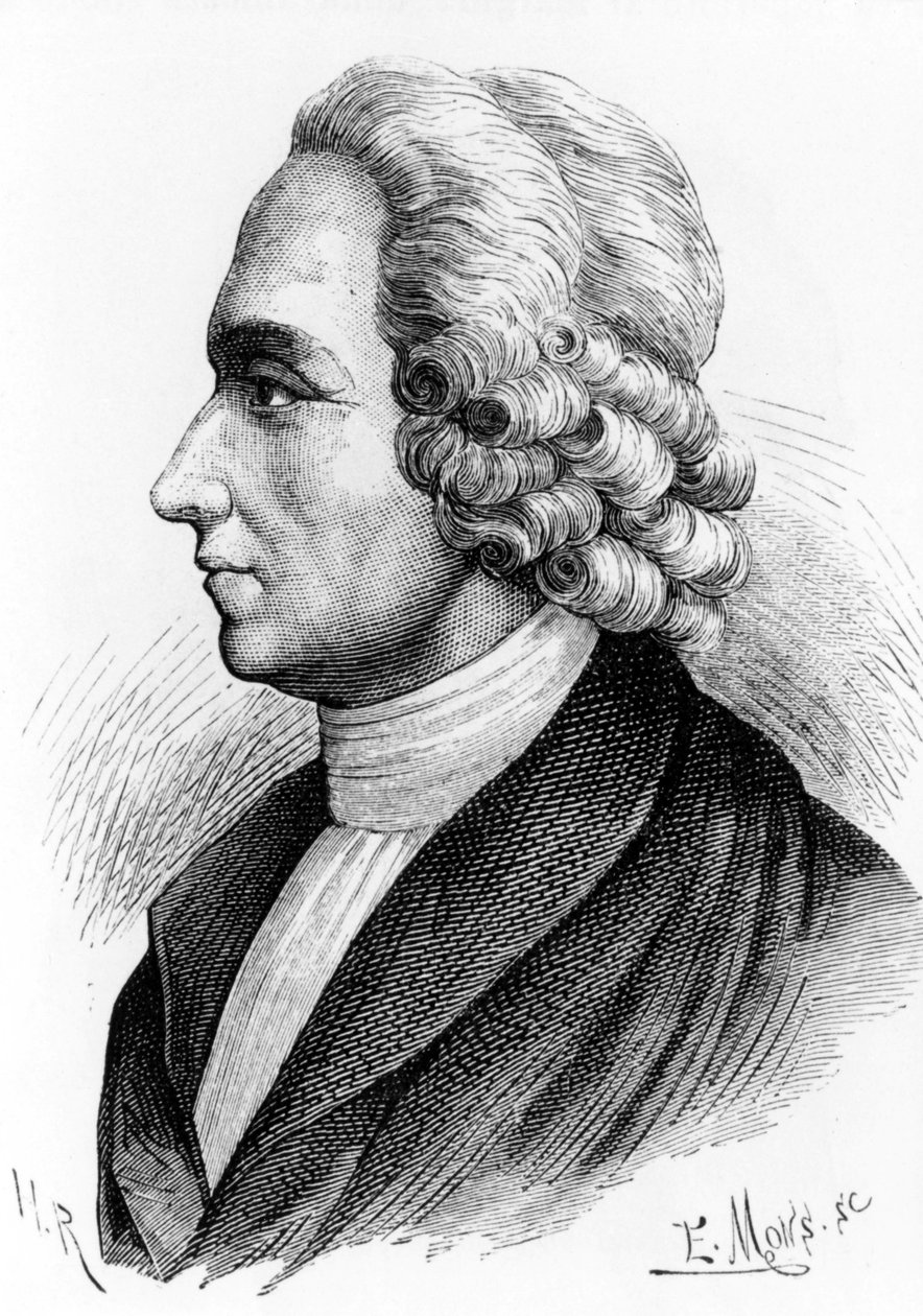 Portræt af Joseph Priestley (1733 - 1804), britisk kemiker og teolog. Gravering af det 19. århundrede. af Unknown artist