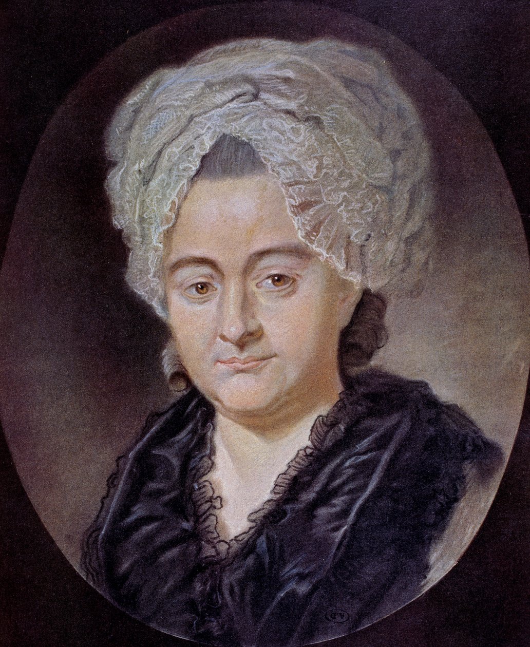 Portræt af Katharina Elisabeth Textor (tegning) af Unknown artist