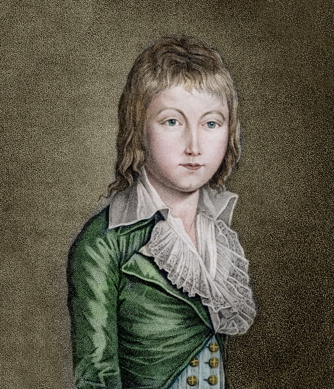 Portræt af LOUIS XVII (1785-1795) dauphinen fra Frankrig Litografi af Unknown artist