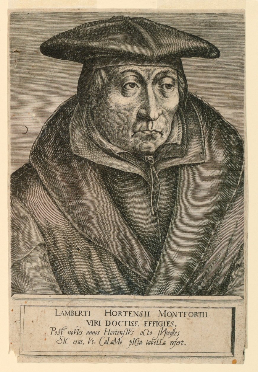 Portræt af Lambert Hortense Montfort af Unknown artist