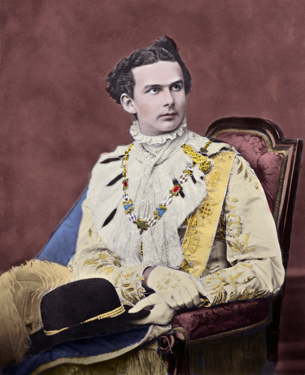 Portræt af Louis II de Baviere (Ludwig Otto Friedrich Wilhelm af Wittelsbach af Unknown artist