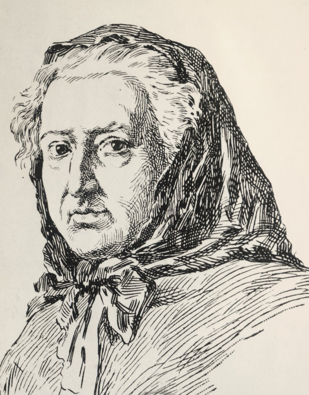 Portræt af Louise Ackermann af Unknown artist