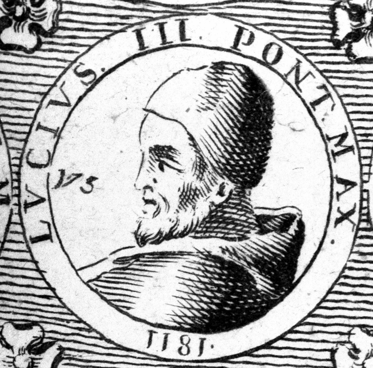Portræt af Lucius III (? - 1185). af Unknown artist