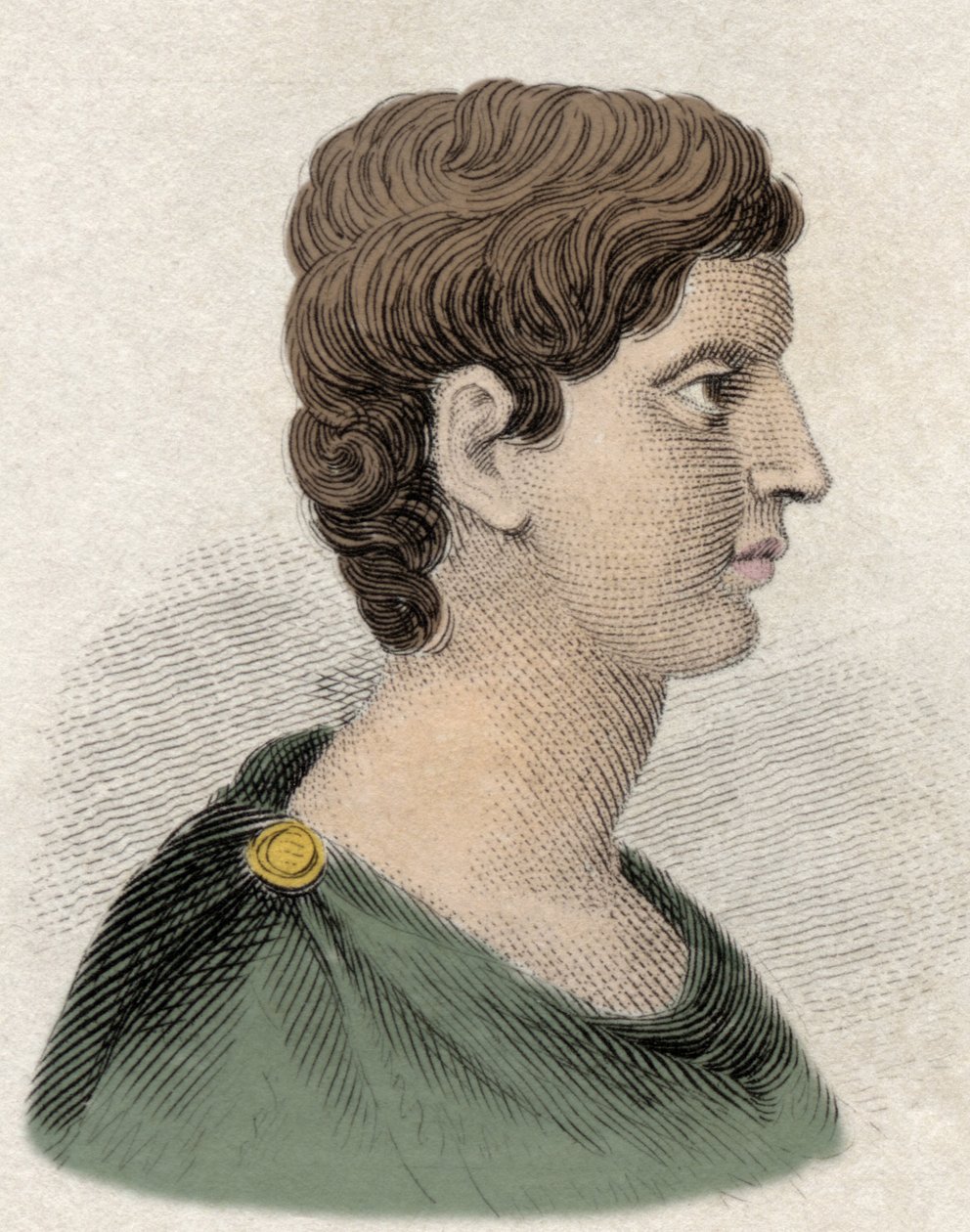 Portræt af Marc Antoine (Marcus Antonius) general og romersk statsmand (v. 83 til 30 f.Kr.). af Unknown artist