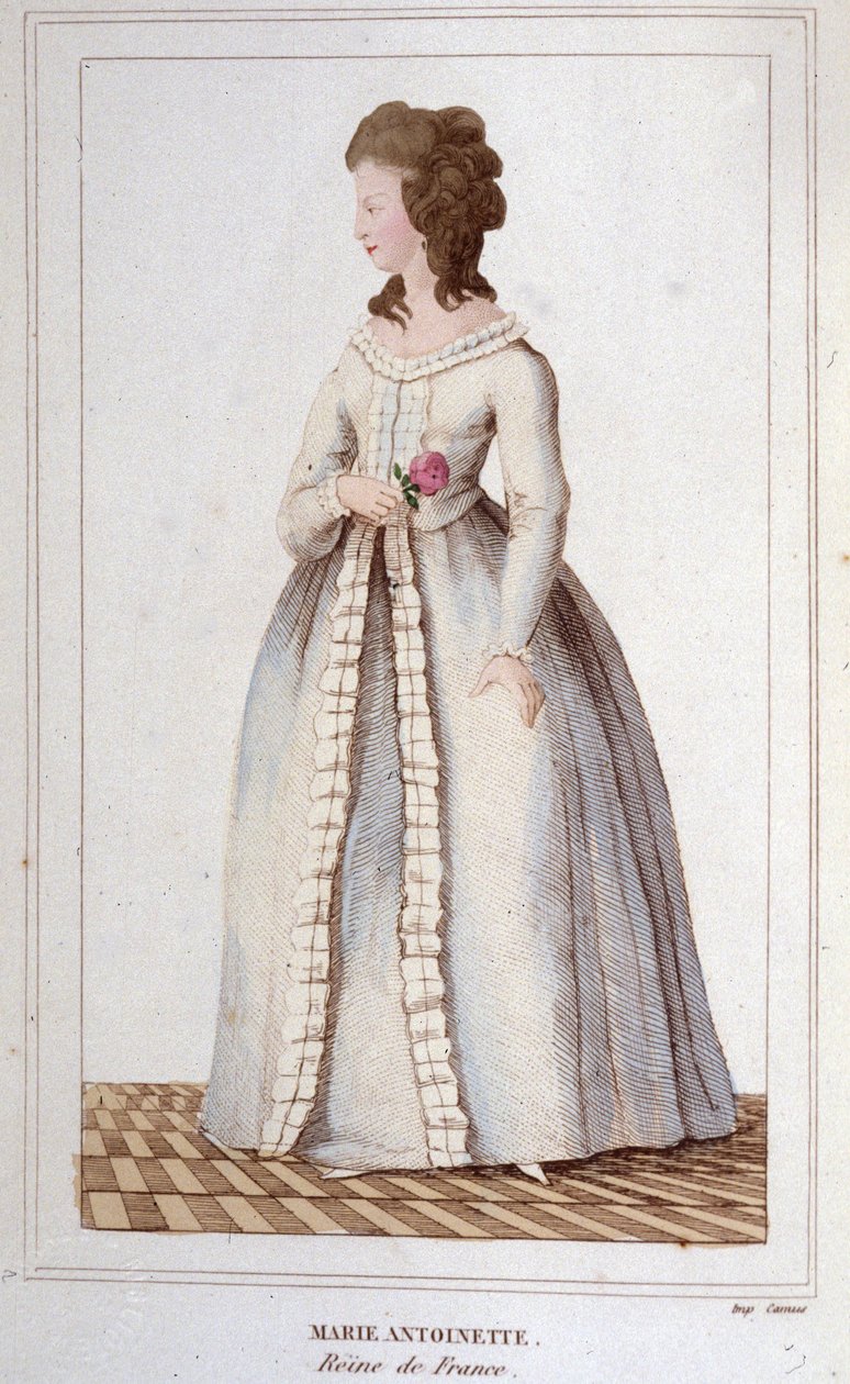 Portræt af Marie Antoinette (1755-1793) indgraveret 1830 af Unknown artist
