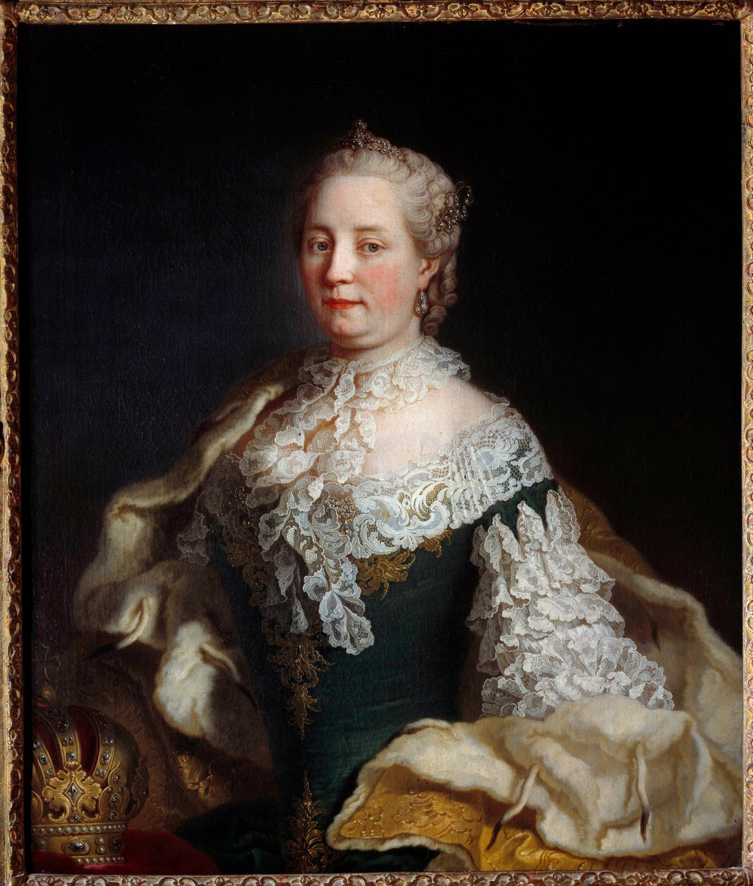 Portræt af Marie Therese af Østrig af Habsburg Lorraine (Marie Therese Iere af Ungarn) (1717-1780) Anonymt maleri fra det 18. århundrede. Nancy, Musee historique lorrain - Portræt af Maria Theresa af Østrig Habsburg-Lorraine (Maria Therese I af Hunga) af Unknown artist