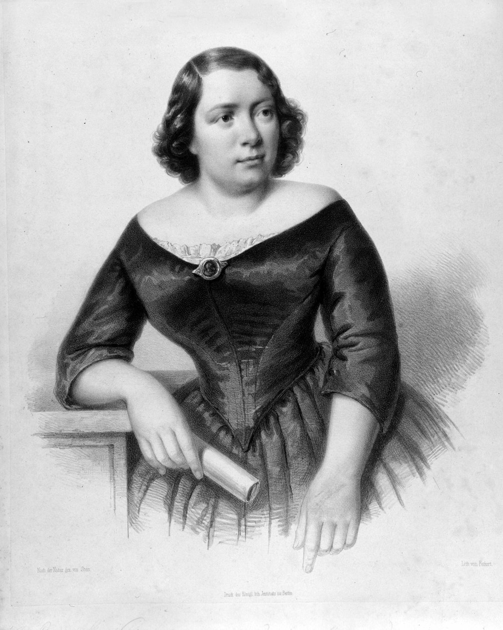 Portræt af Marietta Alboni (1826-1894), italiensk kontraaltsangerinde. af Unknown artist