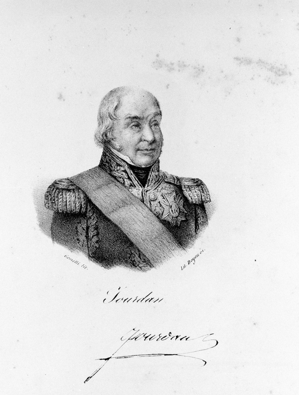 Portræt af marskal Jean Baptiste Jourdan (1762 - 1833). af Unknown artist