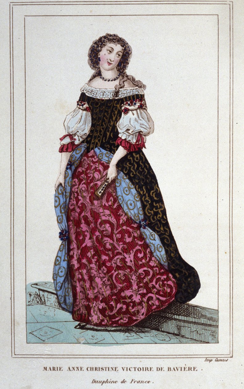 Portræt af Mary - Anne - Christine af Bayern. München af Unknown artist