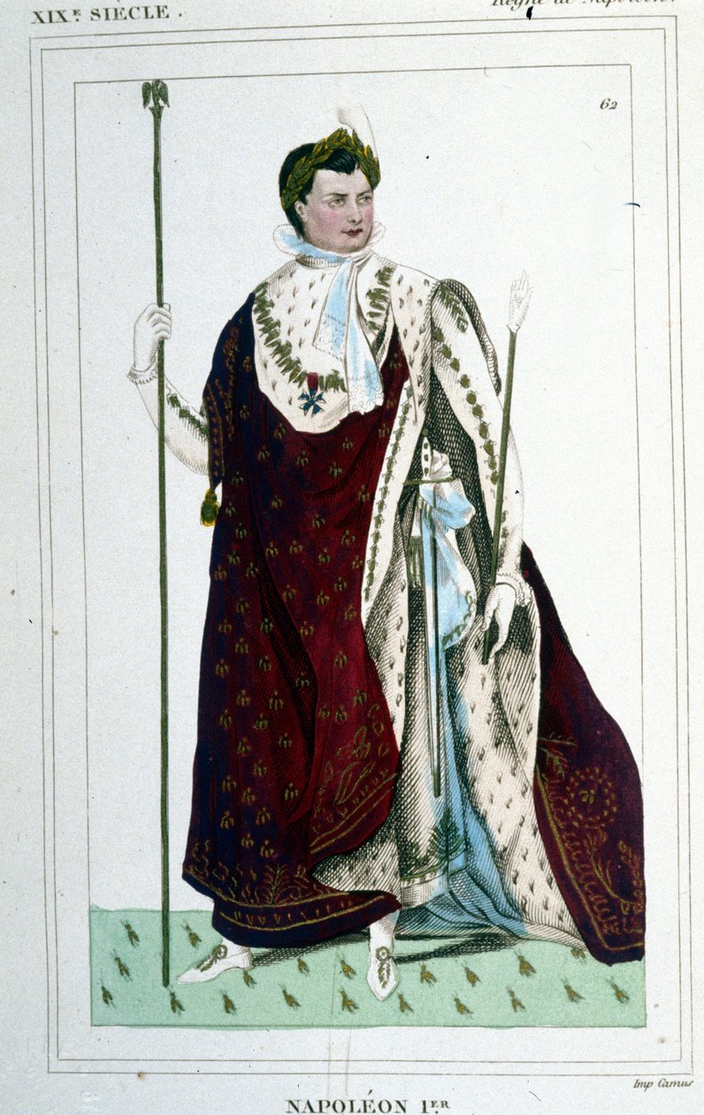Portræt af Napoleon I (1769 - 1821) i kejserdragt. af Unknown artist
