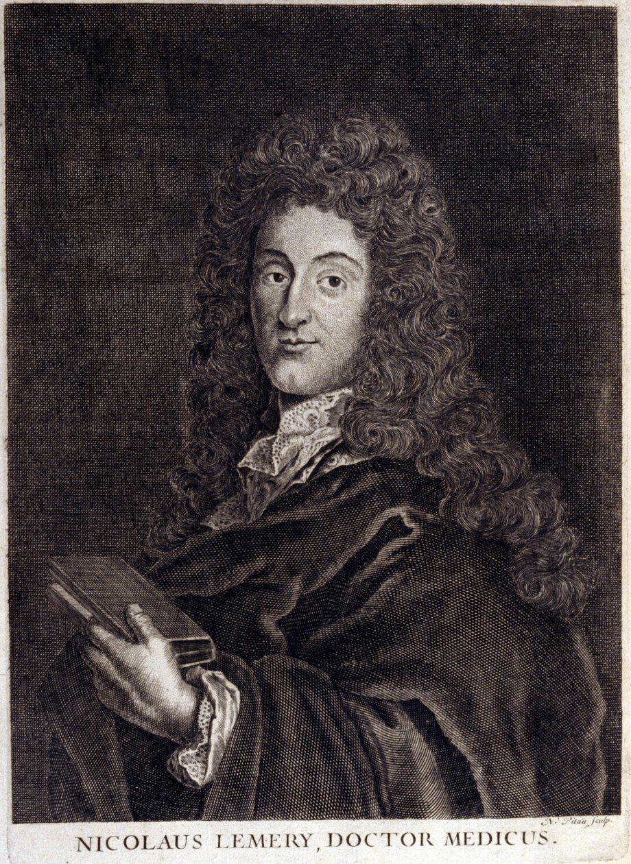 Portræt af Nicolas Lemery (1645 - 1715), fransk apoteker og kemiker. af Unknown artist