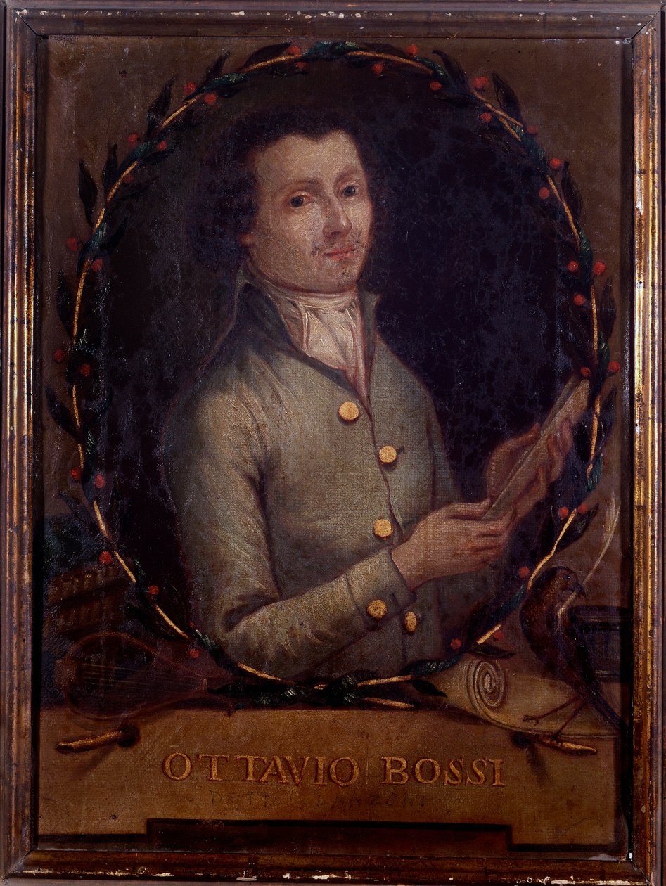 Portræt af Ottavio Bossi, italiensk komponist (maleri af Unknown artist