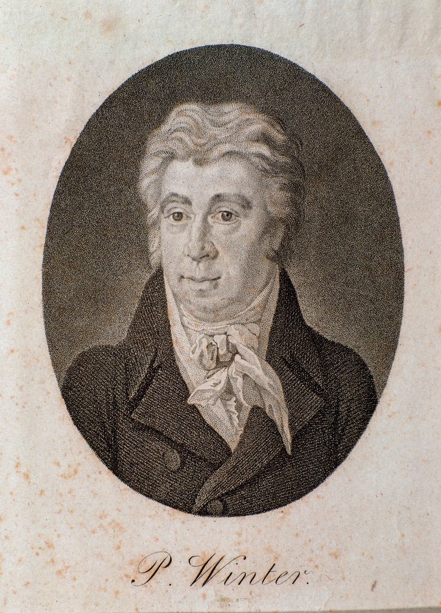 Portræt af Peter Winter (gravering af Unknown artist