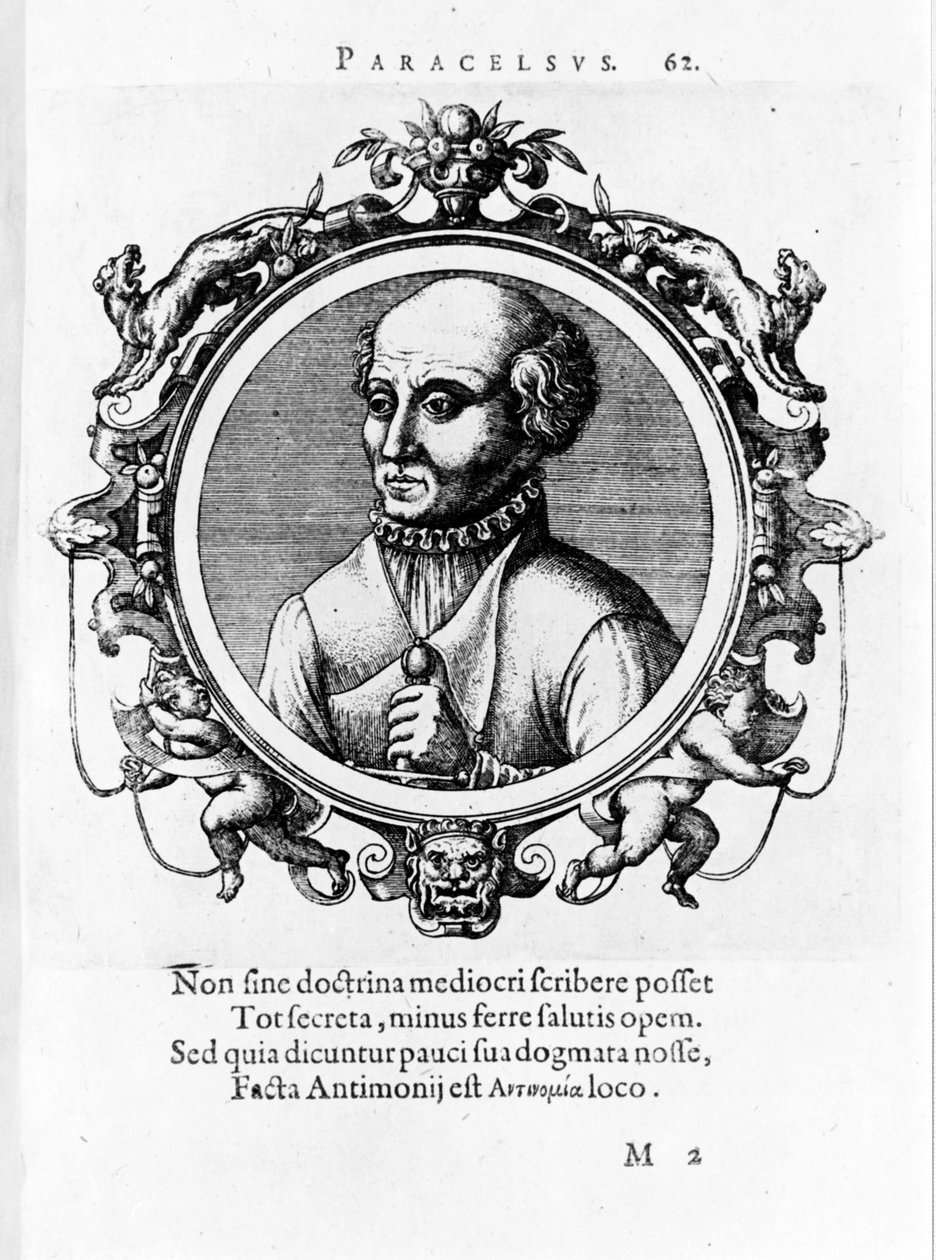 Portræt af Philipp Aureolus Theophrastus Bombast von Hohenheim Paracelsus af Unknown artist