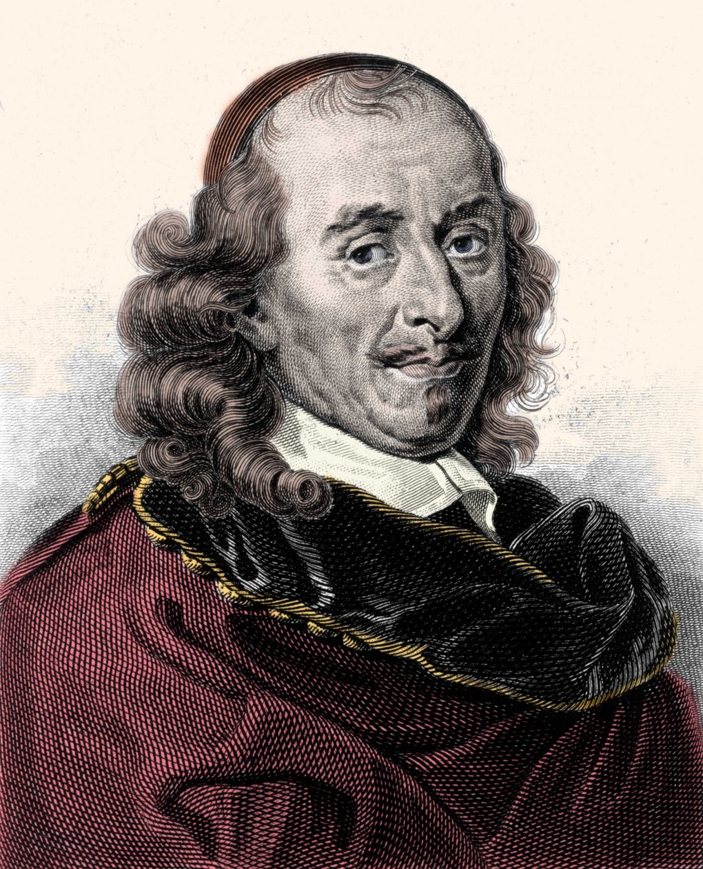 Portræt af Pierre Corneille (1606-1684), gravering af det 19. århundrede af Unknown artist